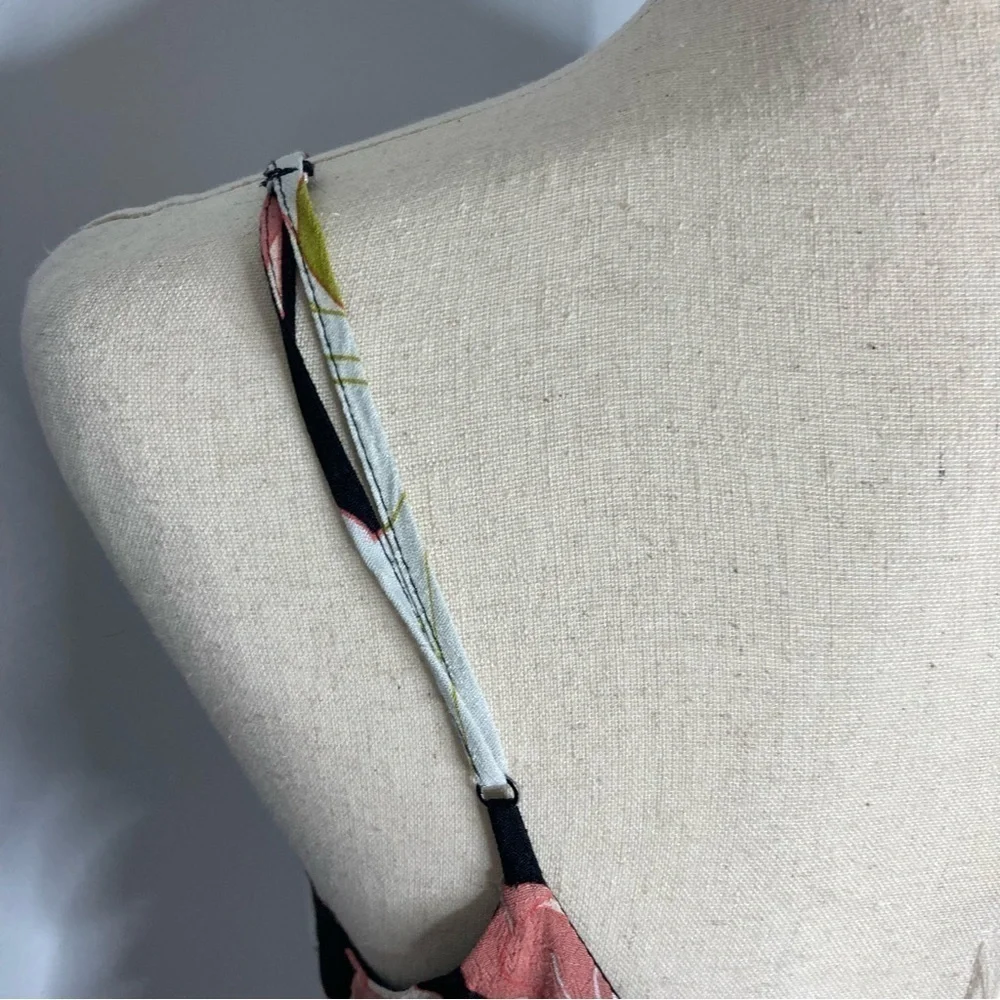 Cupcakes and Cashmere Black Floral Wrap Midi Dress - Picture 7 of 9